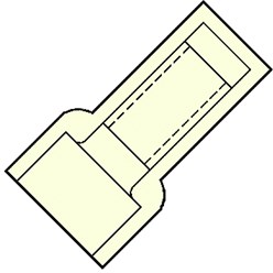 Perskoppelstuk voor koperkabel Geisoleerde Kabelsch. Eindverbinder KLEMKO NYLON GEÏSOLEERDE EINDVERBINDER D=2,3MM BINNENMAAT 101325